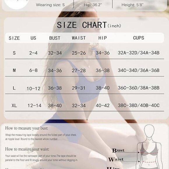 ๐ค๐ป๐ค๐ป๐ค๐ป High Waisted Bikini for Women Tummy Control ๐ค๐ป๐ค๐ป๐ค๐ป - Picture 6 of 6